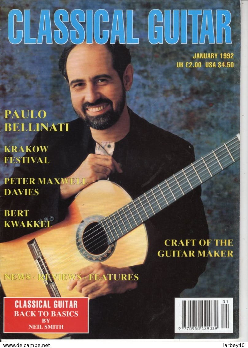 Revue De Guitare - Classical Guitar - N° 5 - 1992 - Paulo Bellinati - Unterhaltung