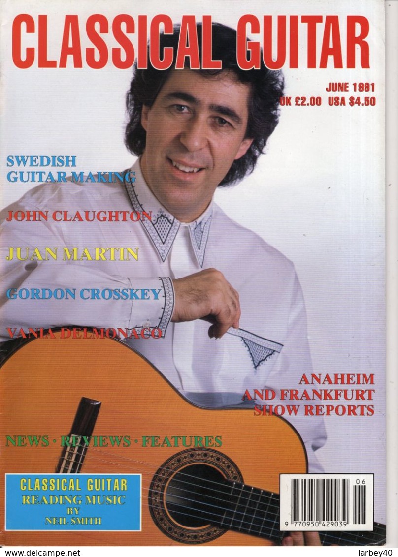 Revue De Guitare - Classical Guitar - N° 10 - 1991 - Swedish Guitar Making - Entertainment