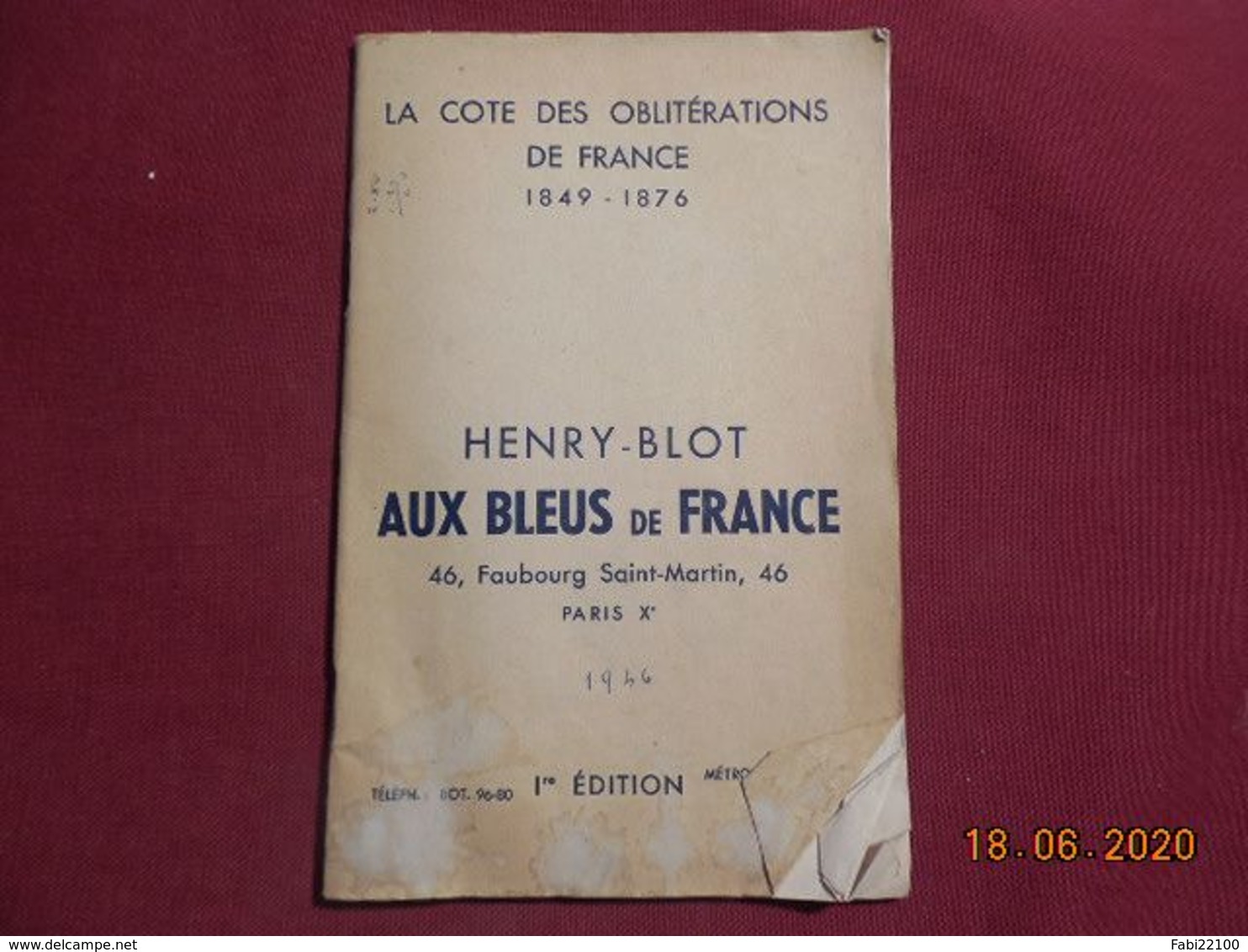 Aux Bleus De France - Edition 1946 - Philately And Postal History