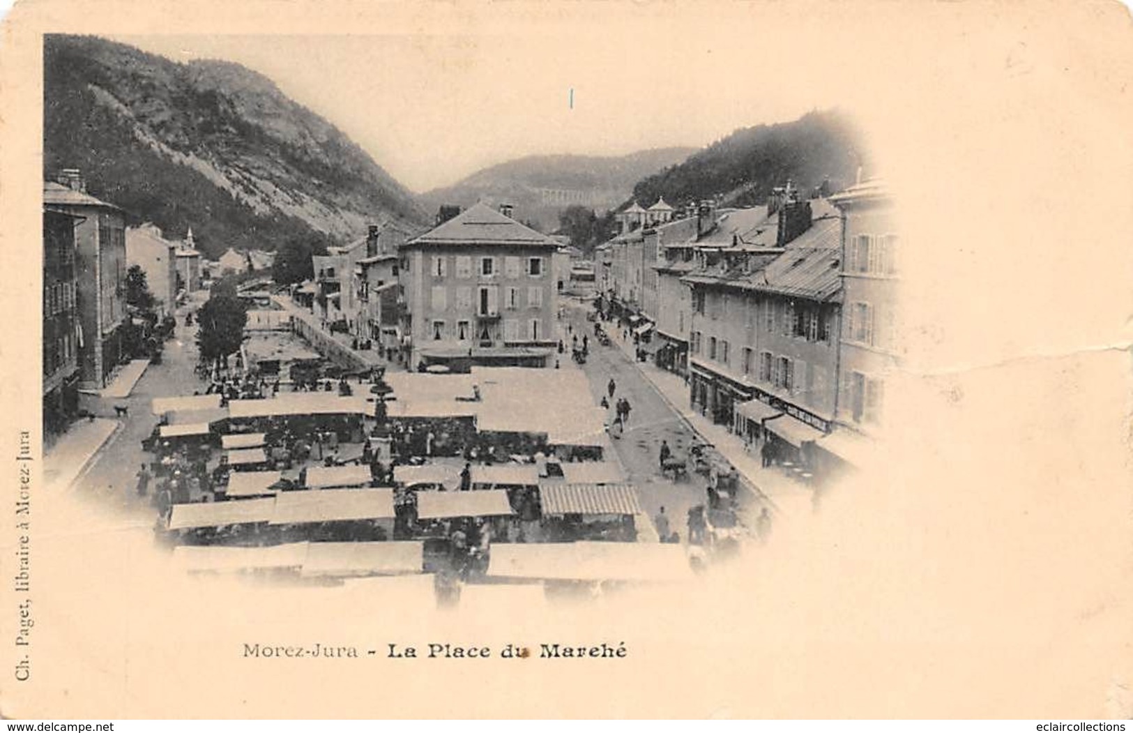 Morez       39        Place Du Marché  - Pli -           ( Voir Scan) - Morez