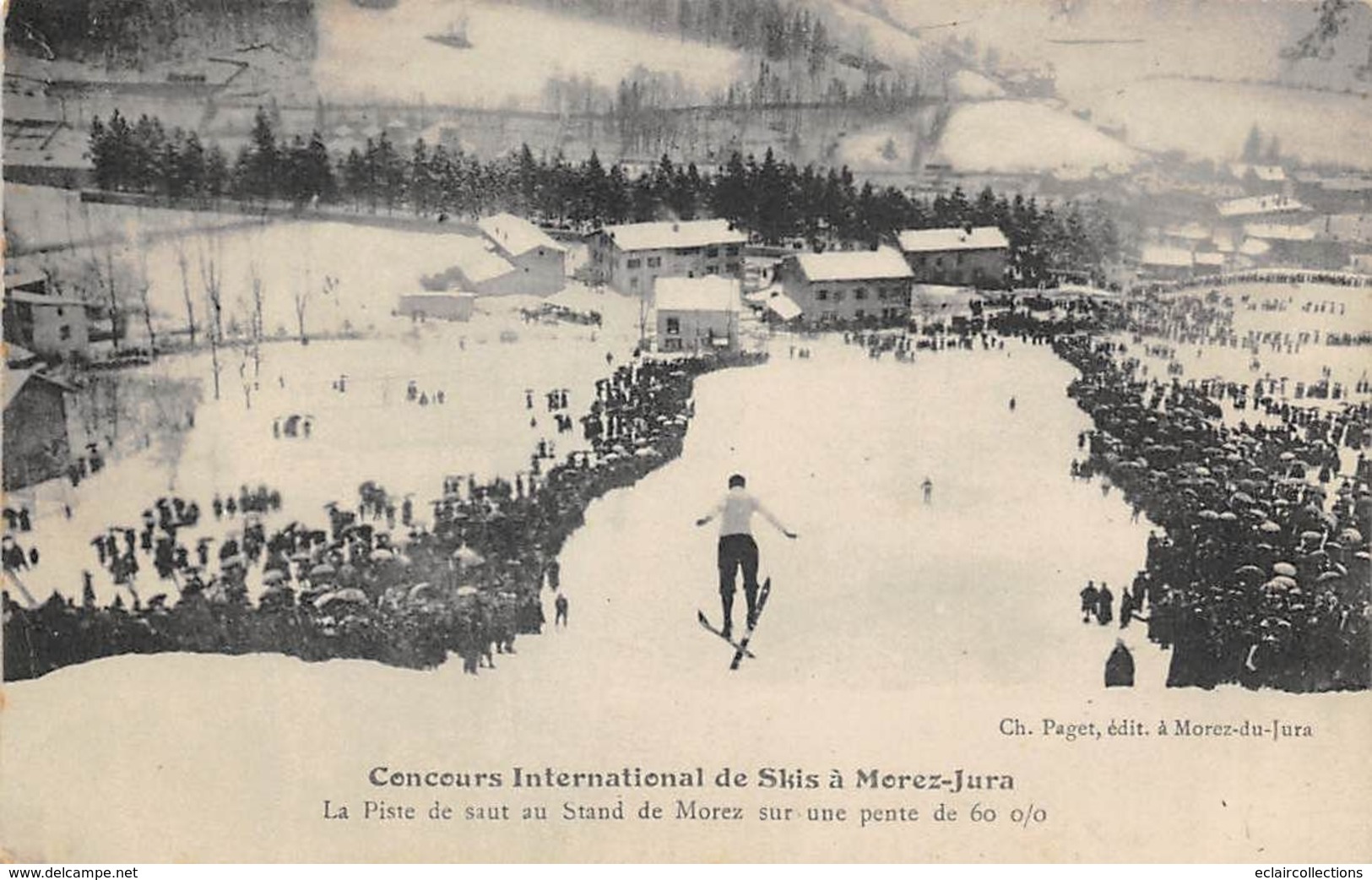 Morez       39        Concours De Skis  Saut Au Tremplin            ( Voir Scan) - Morez