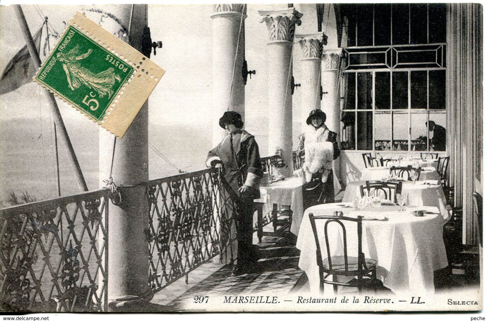 N°1043 R -cpa Marseille -restaurant De La Réserve- - Hotels & Restaurants