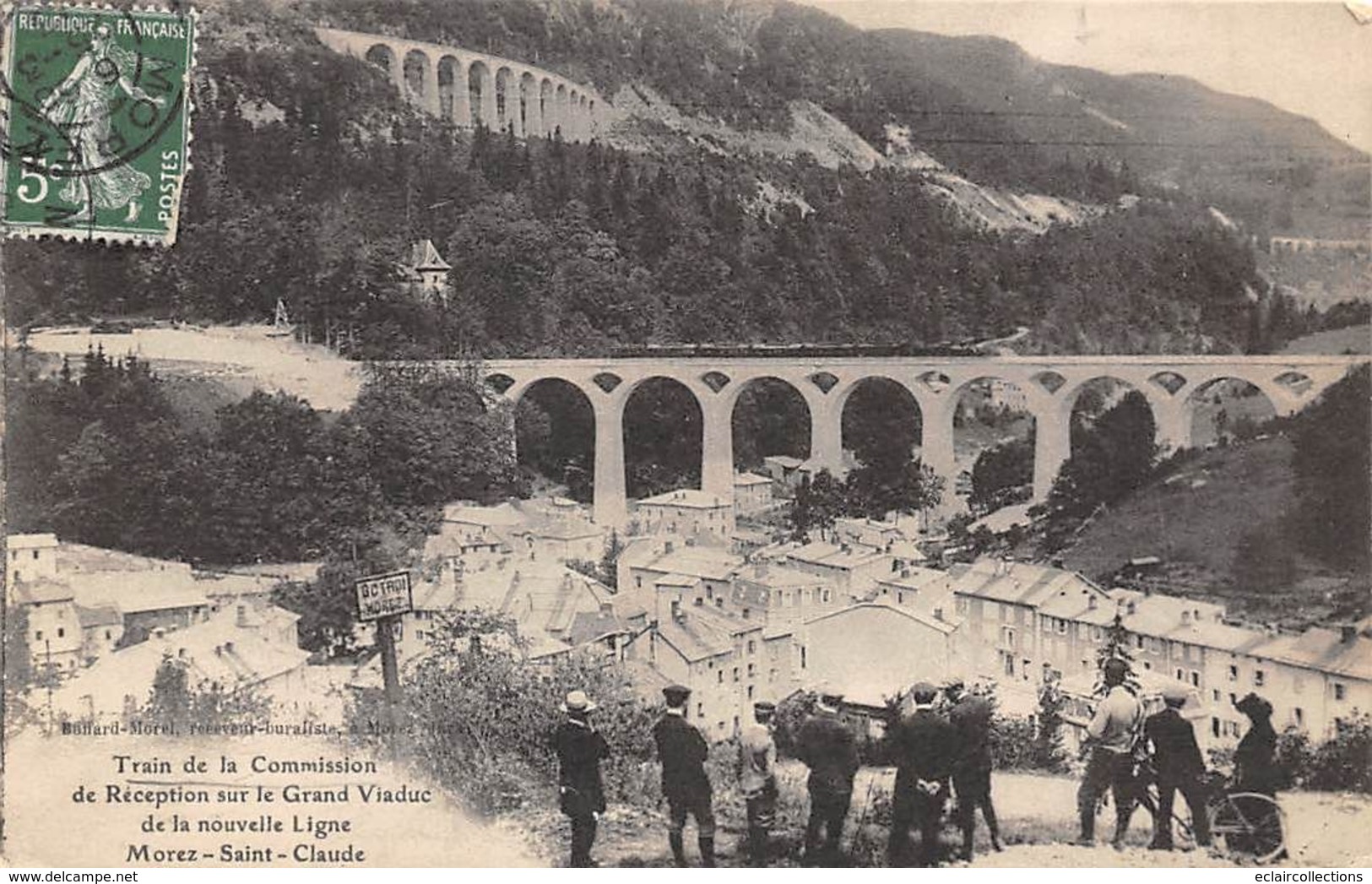 Morez         39       Train De La Commission De Réception Sur Le Grand Viaduc  Ligne Morez-St Claude       ( Voir Scan) - Morez