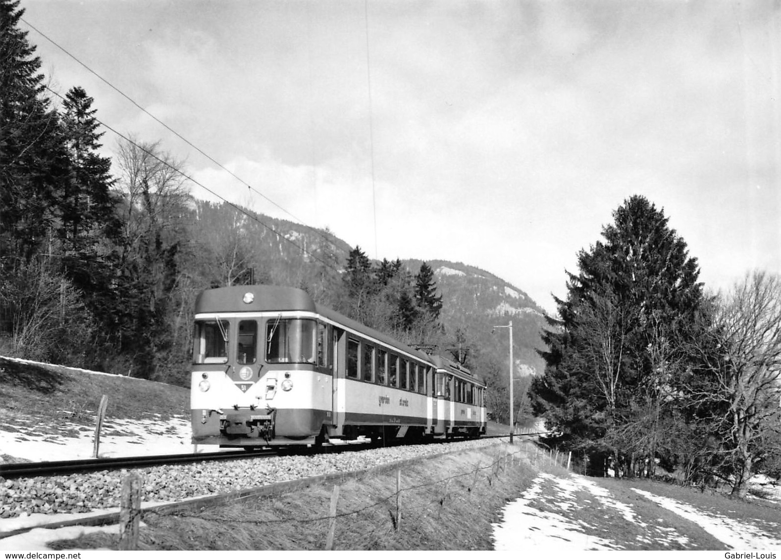 BVA - Entre Baulmes Et Six-Fontaines - YSteC - YSte C - Y.S.T.E.C - Ligne De Chemin De Fer Train - Baulmes