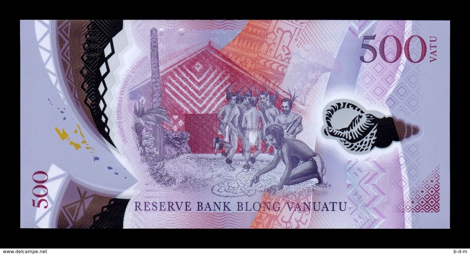 Vanuatu 500 Vatu 2017 Pick 18 Polymer SC UNC - Vanuatu