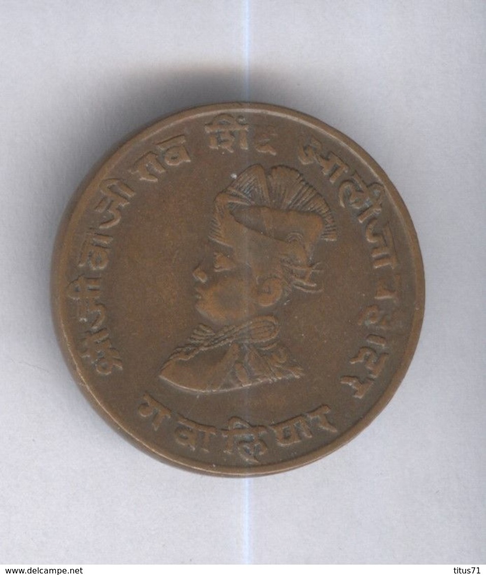 1/4 Anna Etat Princier Indien / Indian Princely State - Gwalior - 1929 - TTB+ - India