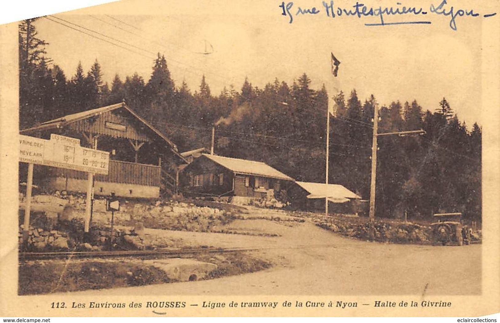 Nyon        39         Ligne De Tramway Halte De La Givrine      ( Voir Scan) - Autres & Non Classés