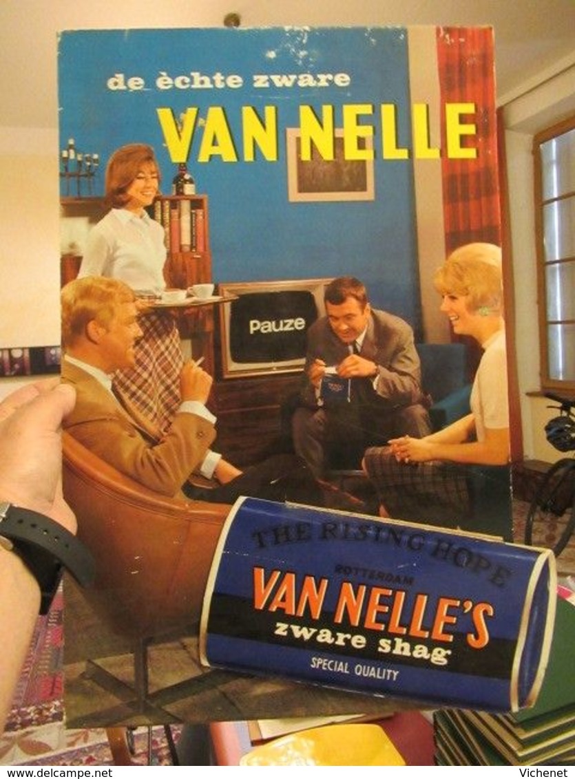 Van Nelle (Tobacco) - Showcard (with Silhouette) In Rigid Cardboard - 500 X 325 Mm - Reclame-artikelen