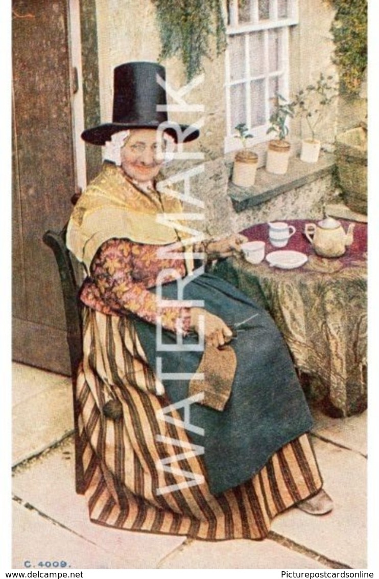 WELSH LADY OLD COLOUR POSTCARD WELSH DRESS WALES - Autres & Non Classés