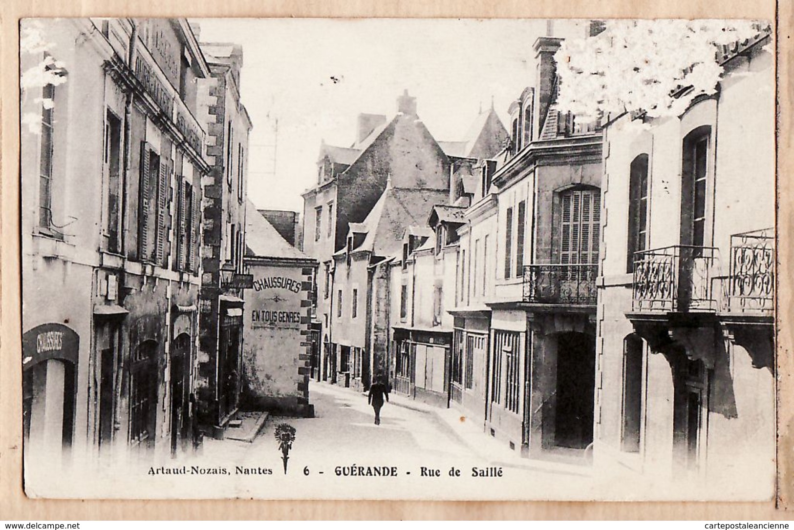 X44044 GUERANDE Loire Inférieure-Atlantique Rue De SAILLE Chaussures En Tous Genres 1910s - ARTAUD NOZAIS N° 6 - Guérande