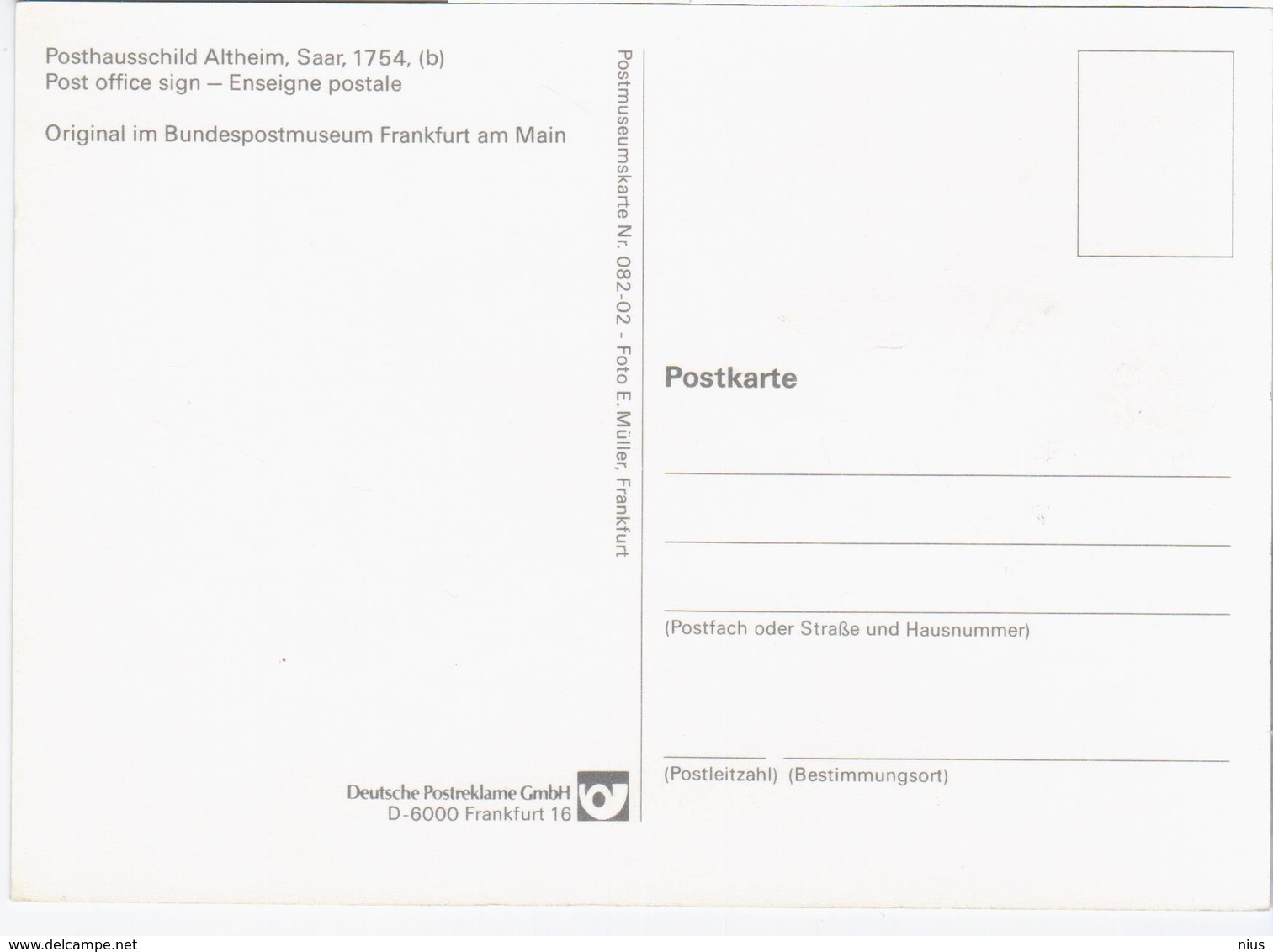 Germany Deutschland 1980 Maximum Card, Post Office, FIP-Kongress Essen, Horse Horses, Frankfurt Am Main - 1961-1980