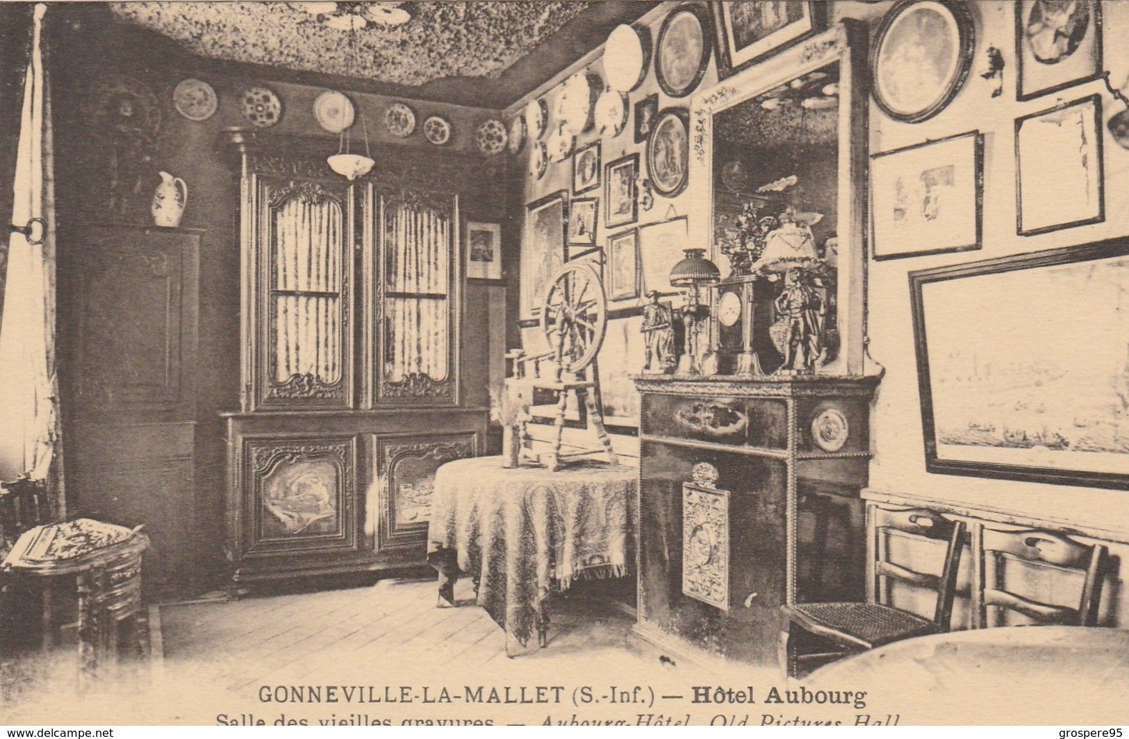 GONNEVILLE LA MALLET HOTEL AUBOURG LOT 5 CARTES - Autres & Non Classés