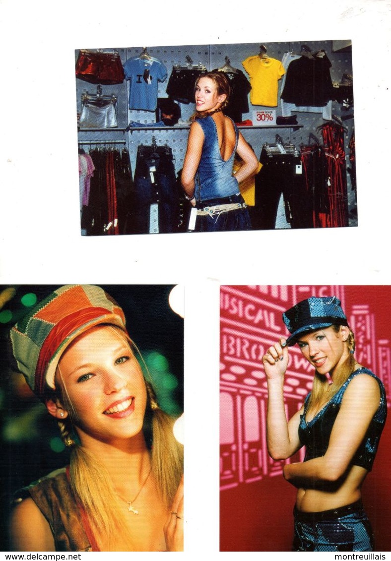 Fan Club De LORIE Chanteuse, Panini, Ses Casquettes, ,  N° 41, 9, Album, Lot De 3 Photos - Photos