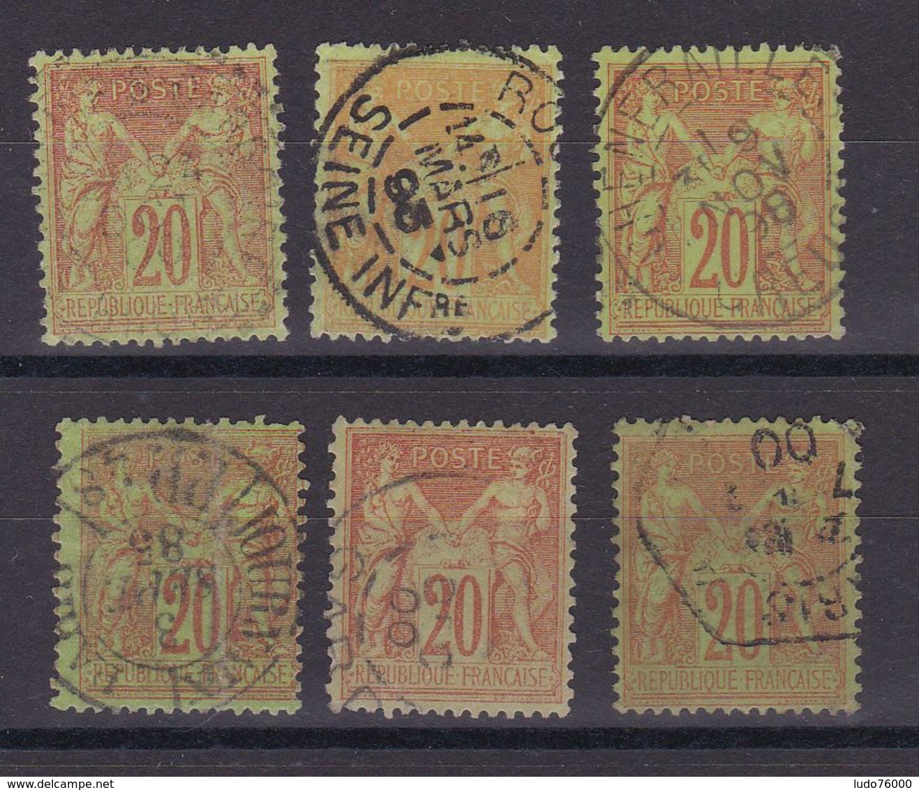 D173/ LOT SAGE N° 96 OBL - 1876-1898 Sage (Type II)