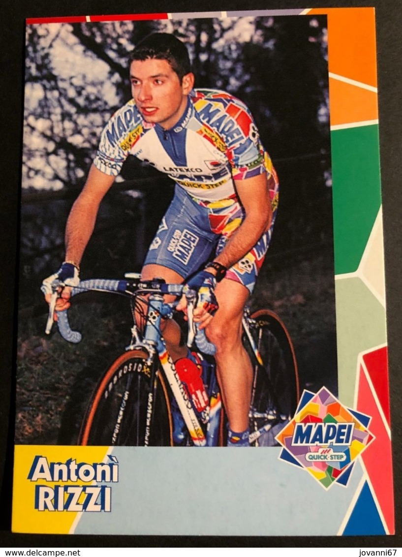 Antoni Rizzi - Mapei - 2000 - Carte / Card - Cyclists - Cyclisme - Ciclismo -wielrennen - Cyclisme