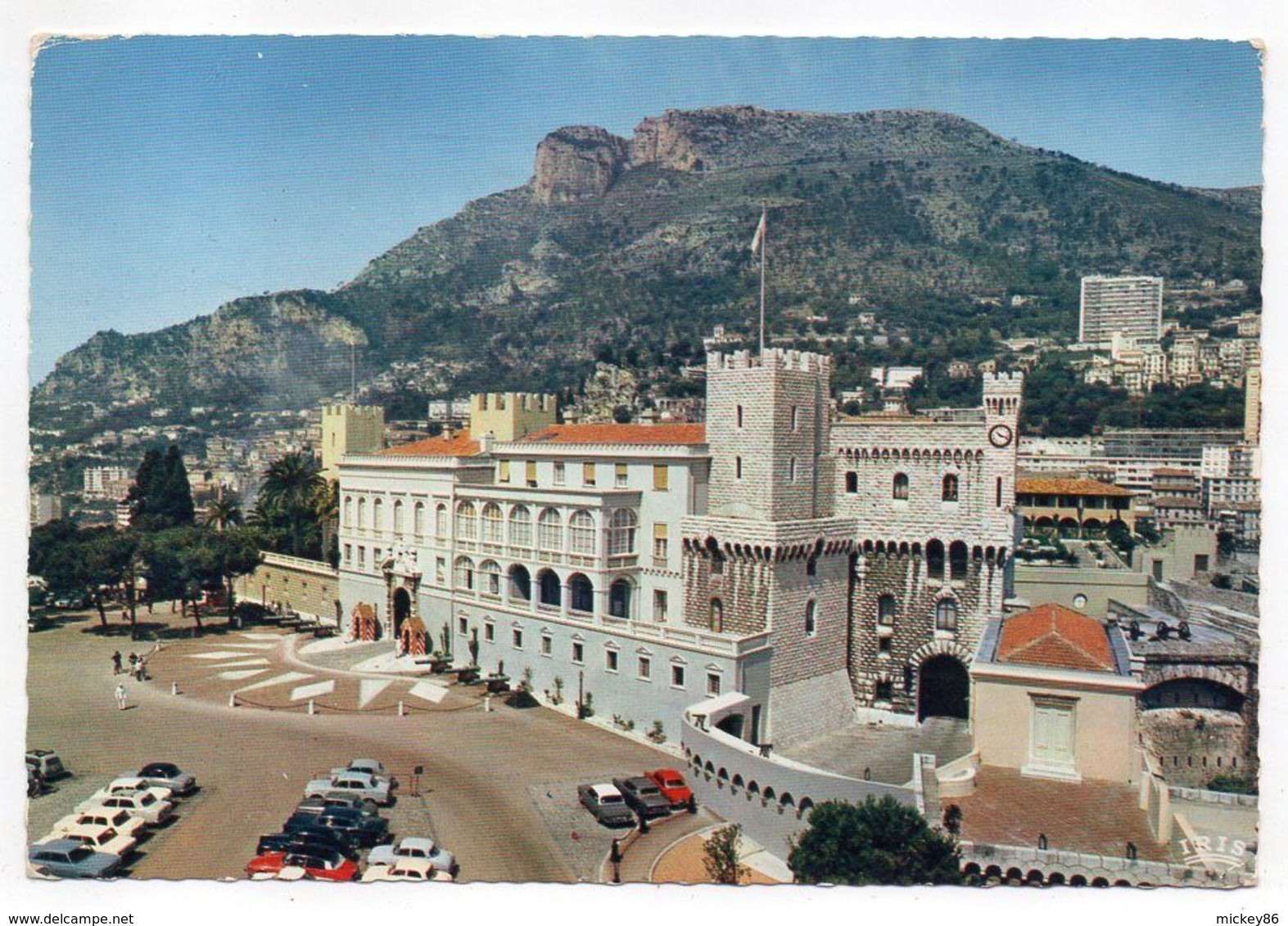 Monaco -- Tp Seul Sur Carte Postale Palais Princier--cachet ,flamme Avec Double Passages........à Saisir - Storia Postale