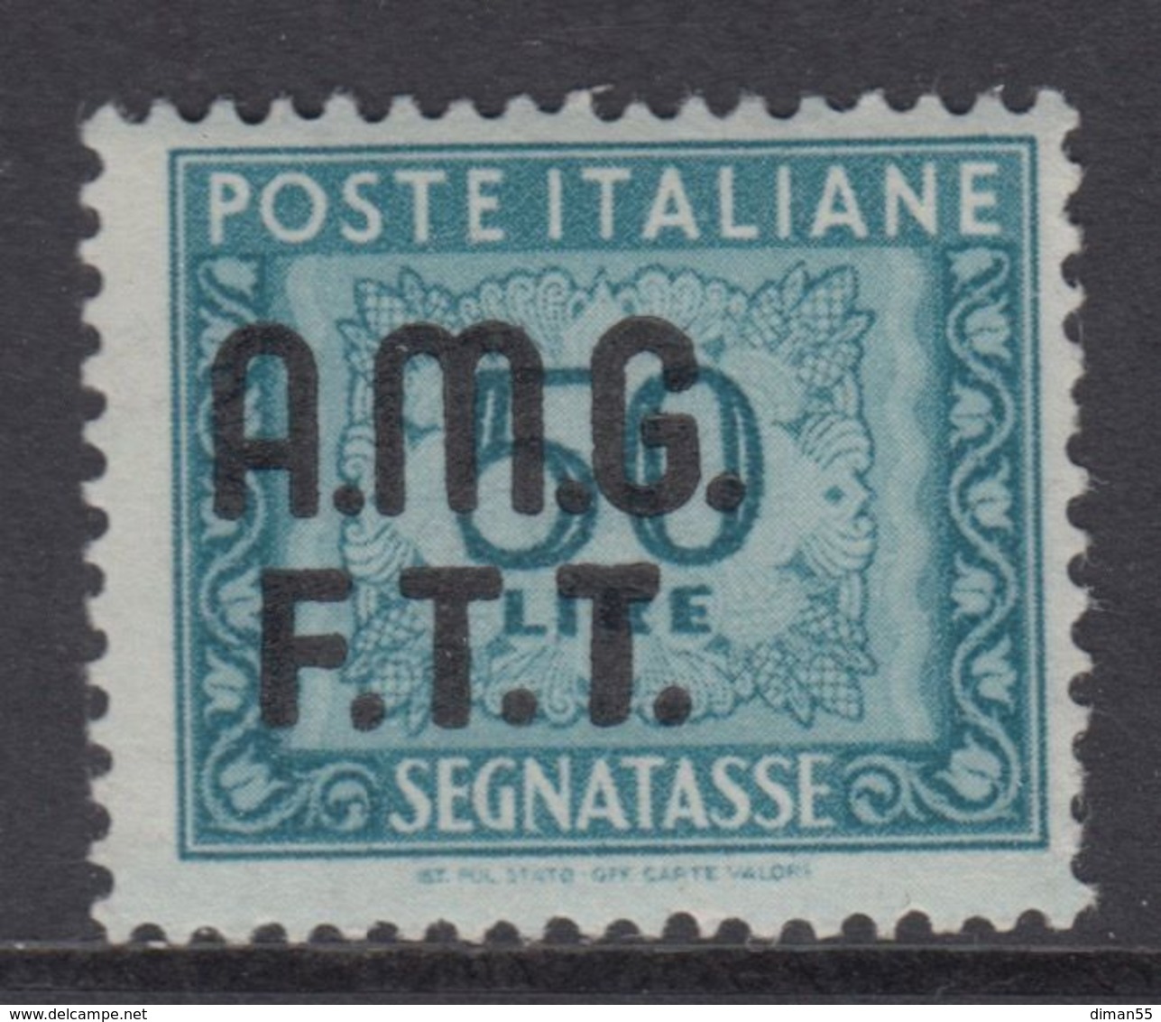 Trieste Zona A - AMG-FTT - Segnatasse N.15 - Varietà Stampa Spostata Troppo A Sinistra  - Gomma Integra - MNH** - Postage Due