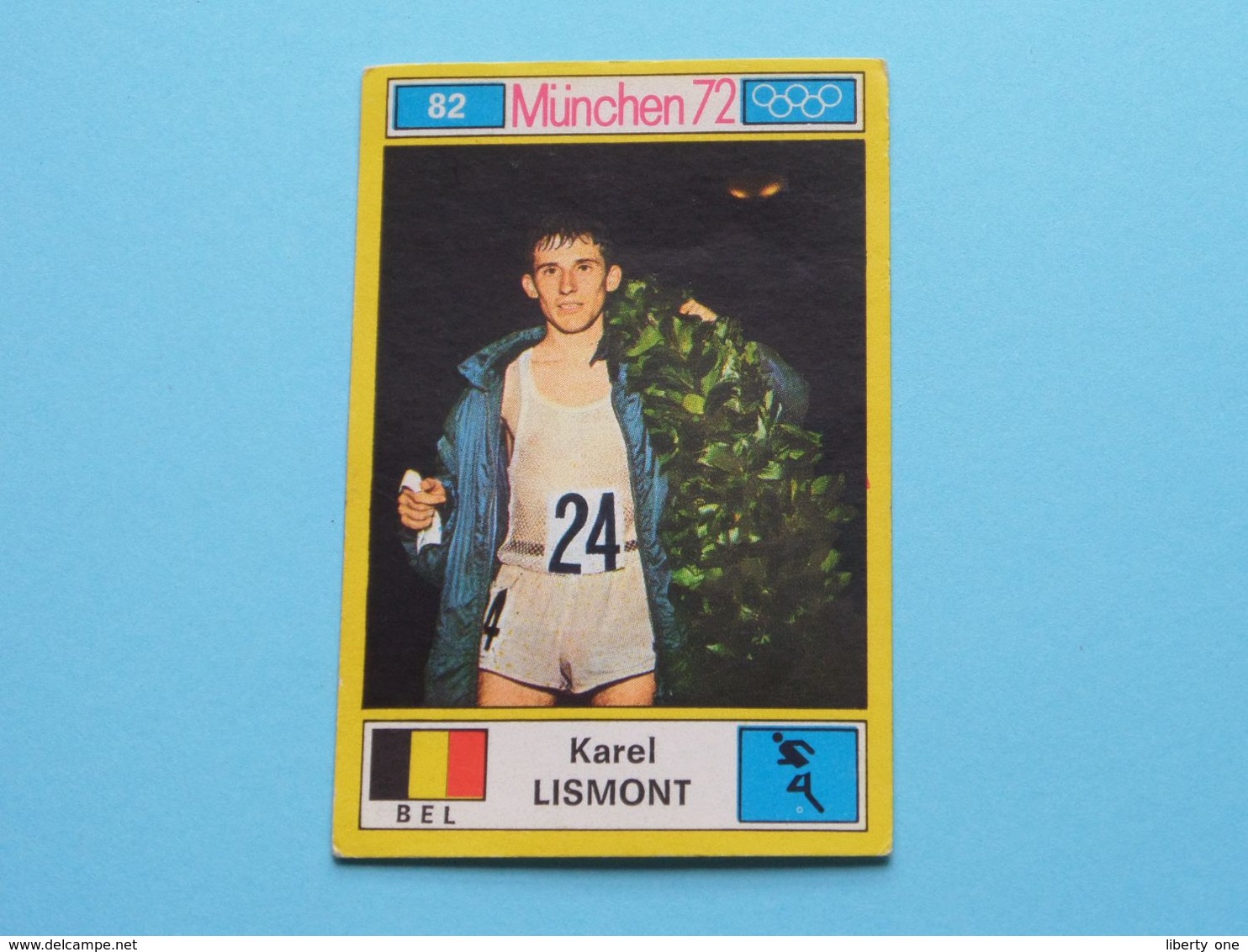 KAREL LISMONT België ( München 72 ) > ( Nr. 82 ) - Figurine PANINI ! - Atletismo