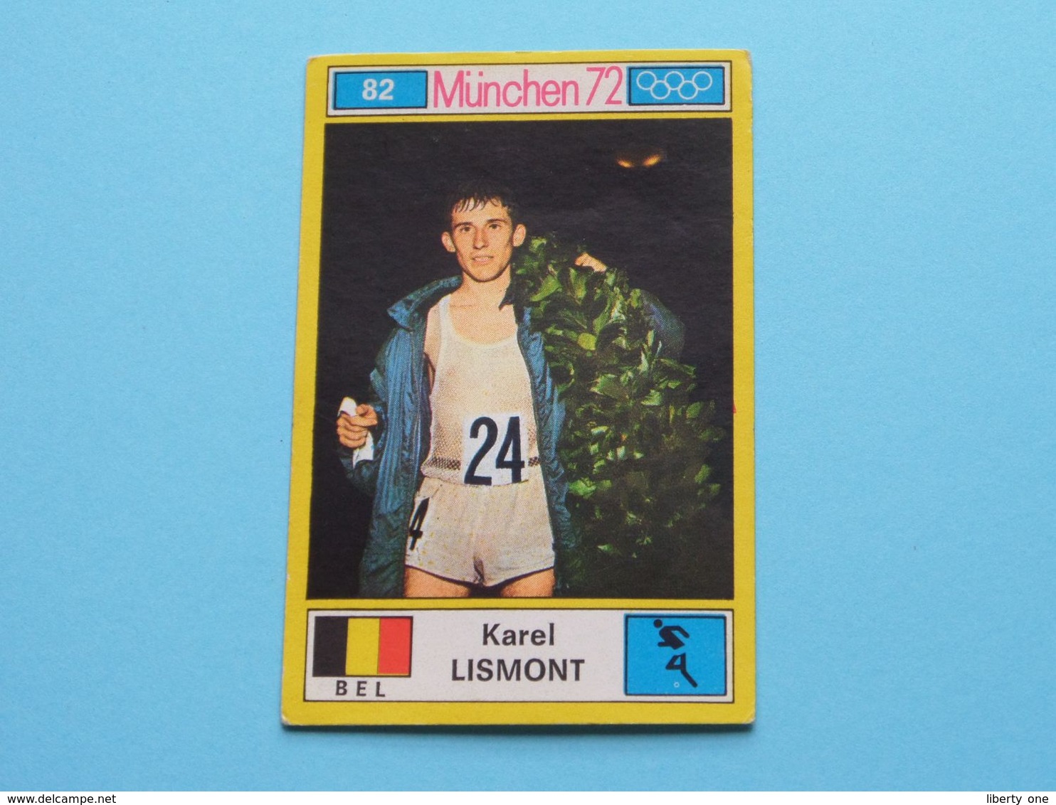 KAREL LISMONT België ( München 72 ) > ( Nr. 82 ) - Figurine PANINI ! - Athlétisme