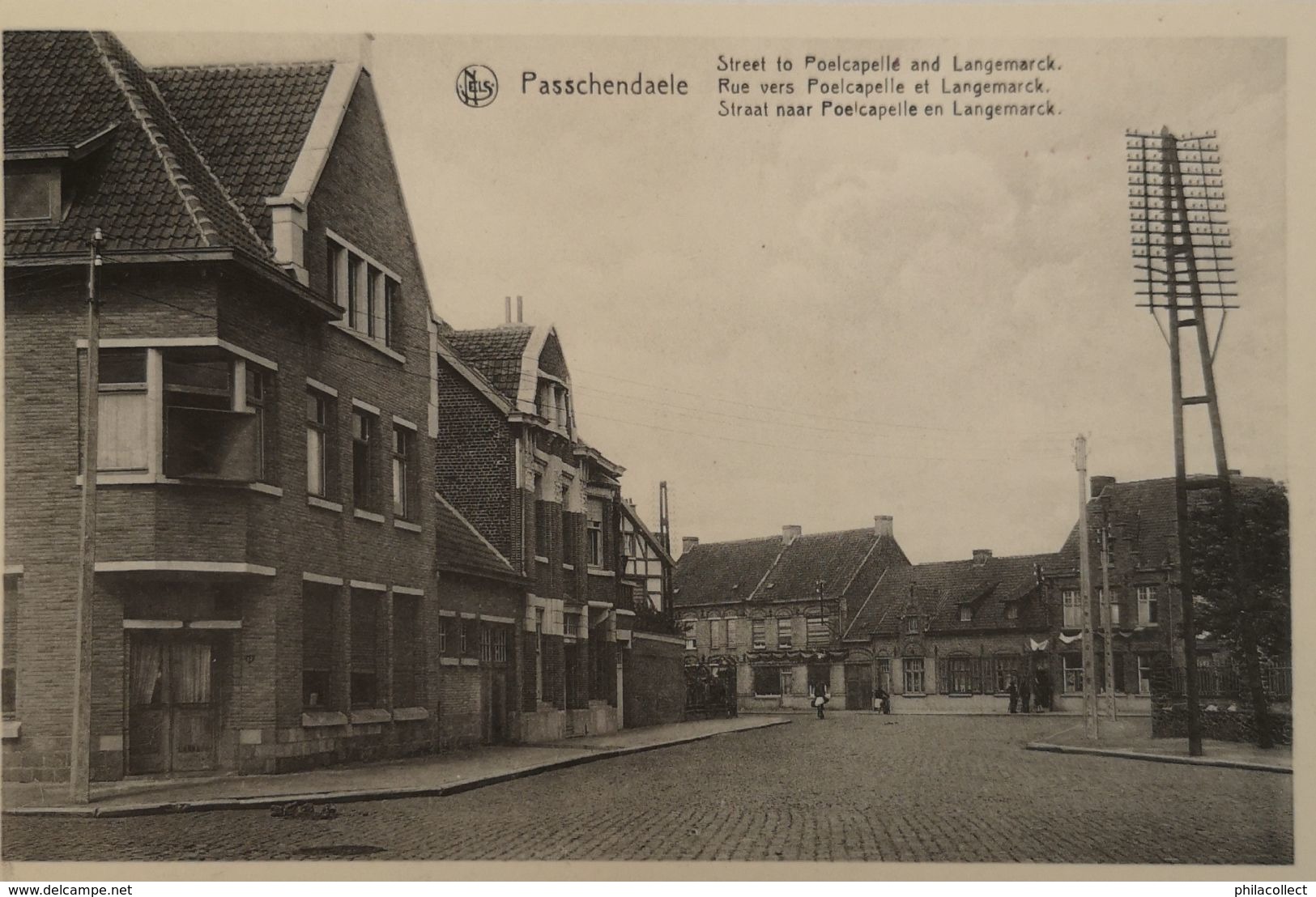 Passendale - Passchendaele (Zonnebeke) Straat Naar Poelcapelle En Langemarck 19?? - Zonnebeke