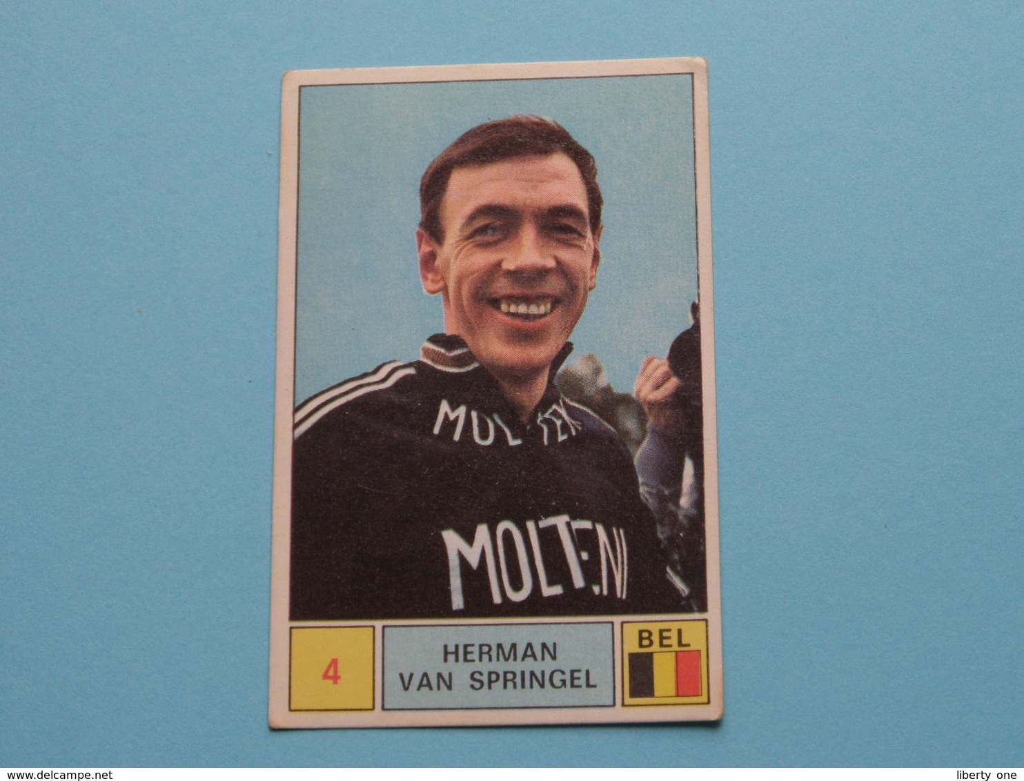 HERMAN VAN SPRINGEL België ( Sprint 71 >  Nr. 4 ) - Figurine PANINI Modena ( 2 Scans ) ! - Wielrennen