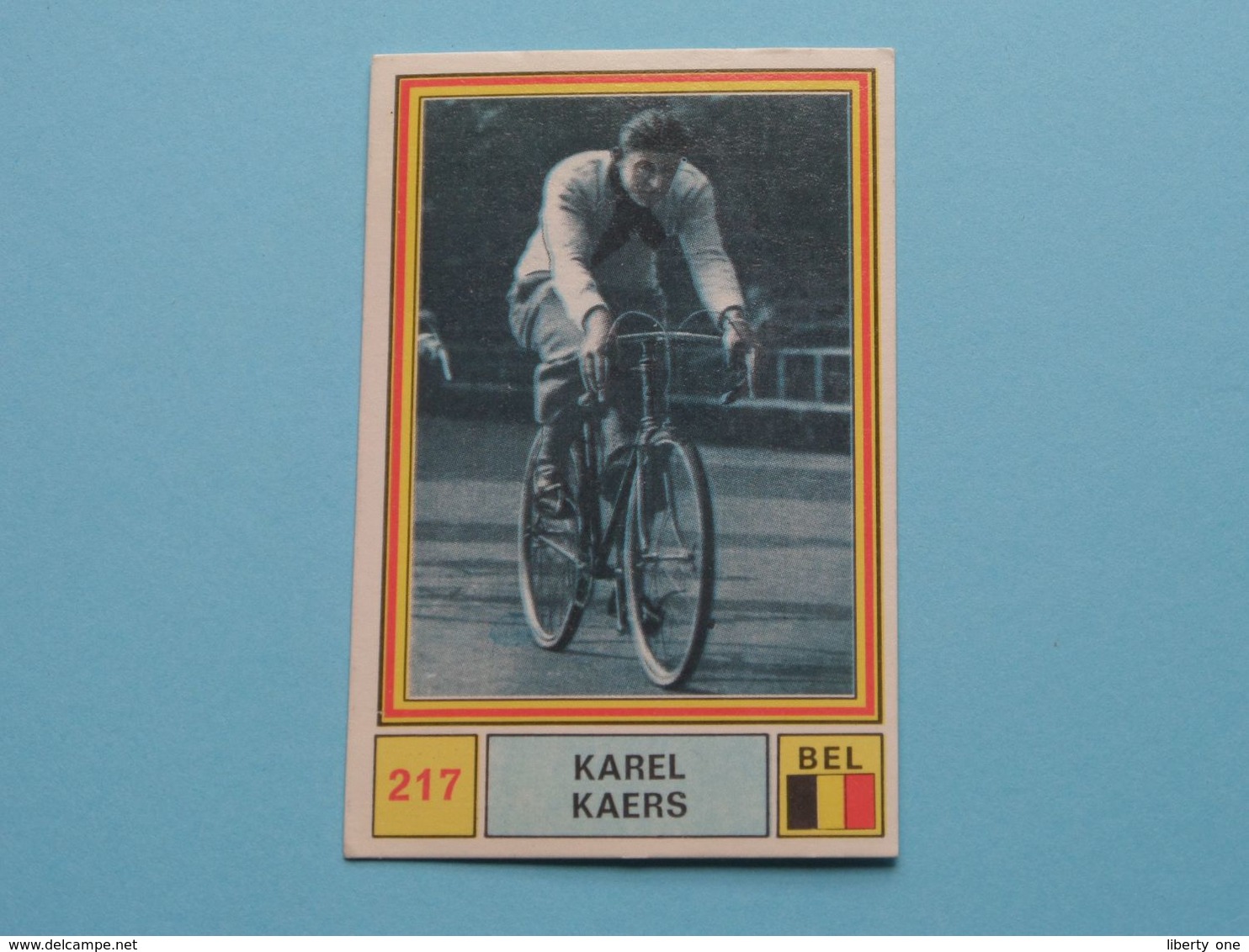 KAREL KAERS België ( Sprint 71 >  Nr. 217 ) - Figurine PANINI Modena ( 2 Scans ) ! - Cyclisme