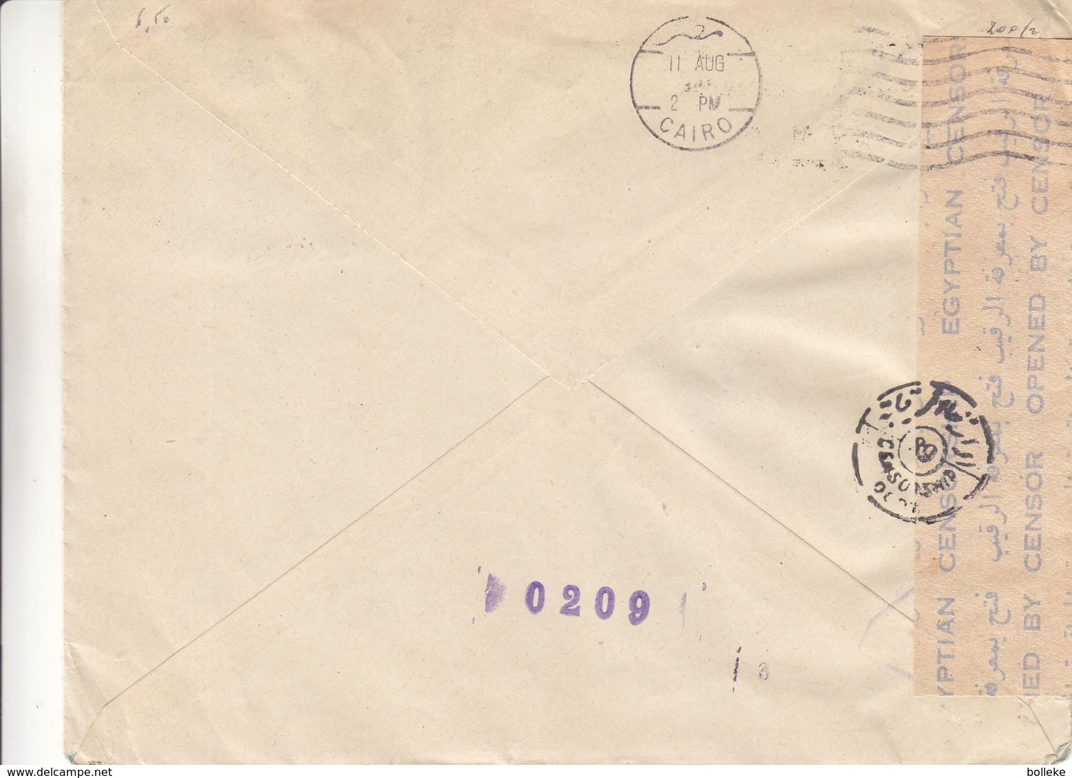 Turquie - Lettre De 1945 - Oblit Izmir - Exp Vers Bâle - Avec Censure Egyptienne - Cachet De Cairo - Briefe U. Dokumente