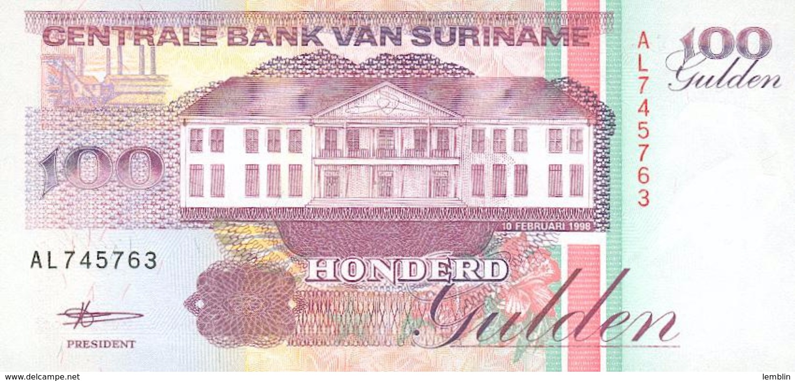 100 FLORINS 1998 - Suriname