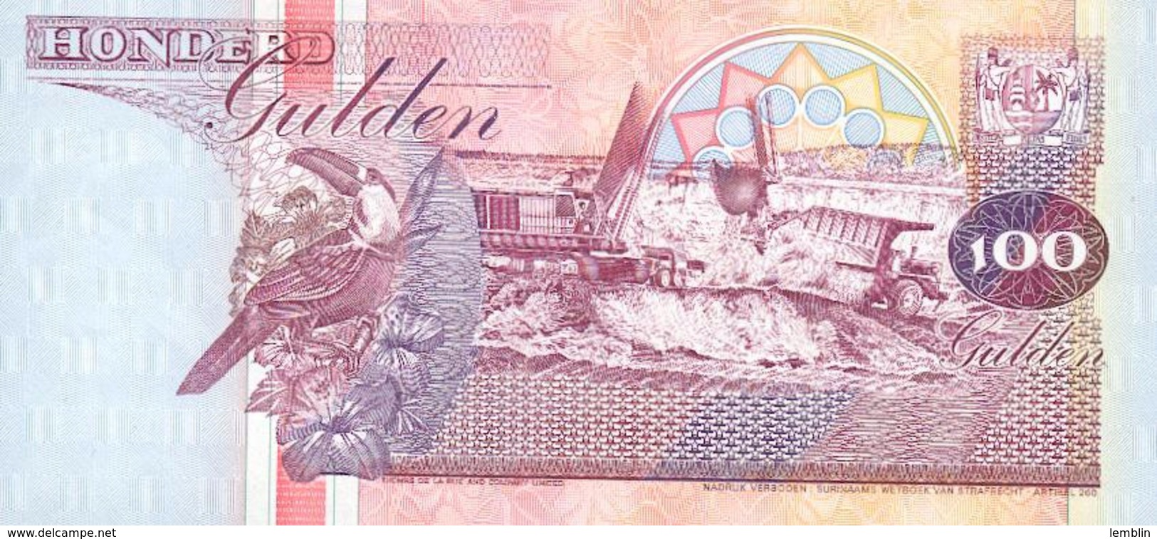 100 FLORINS 1998 - Suriname