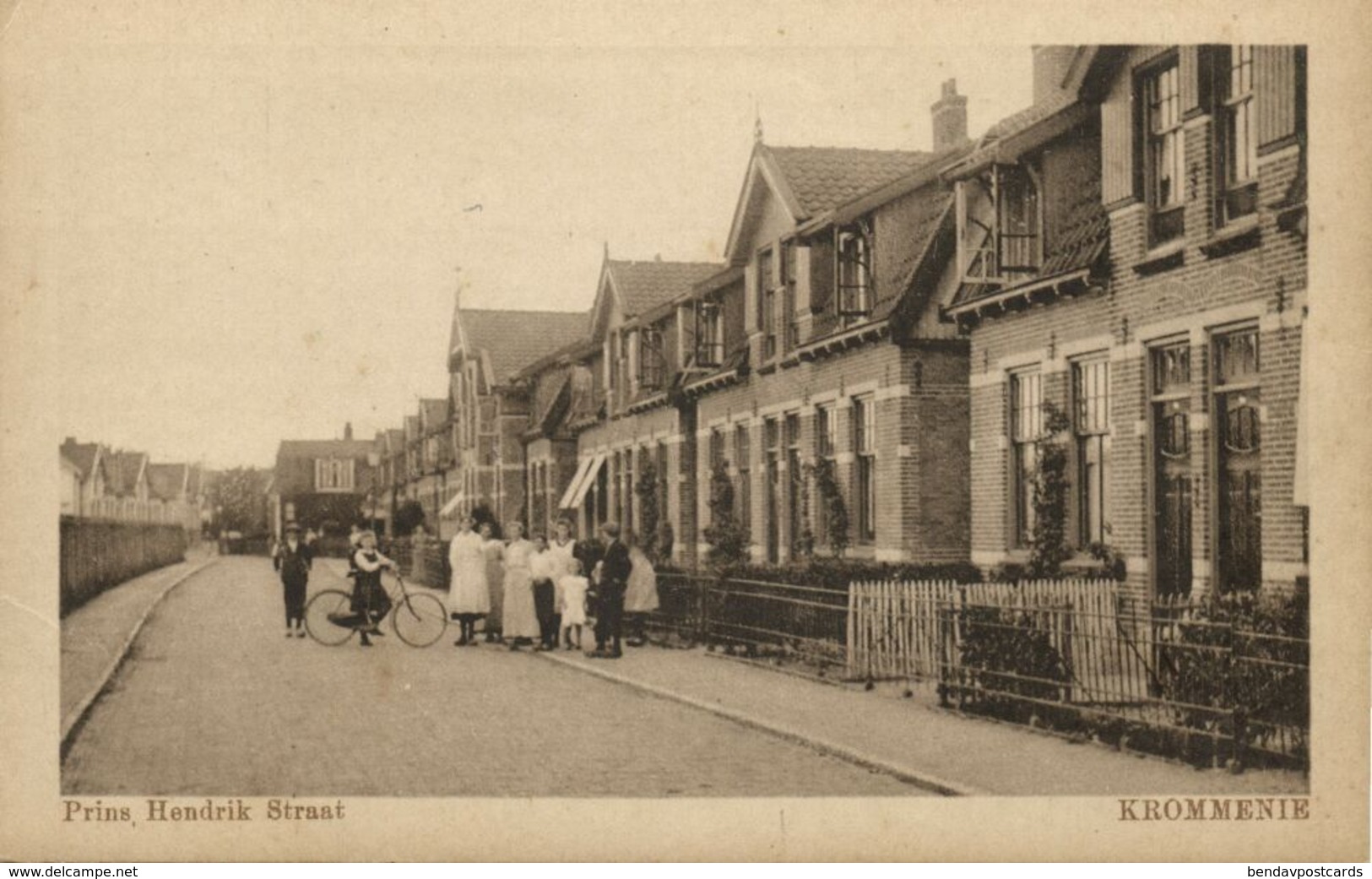 Nederland, KROMMENIE, Prins Hendrik Straat (1910s) Ansichtkaart - Krommenie