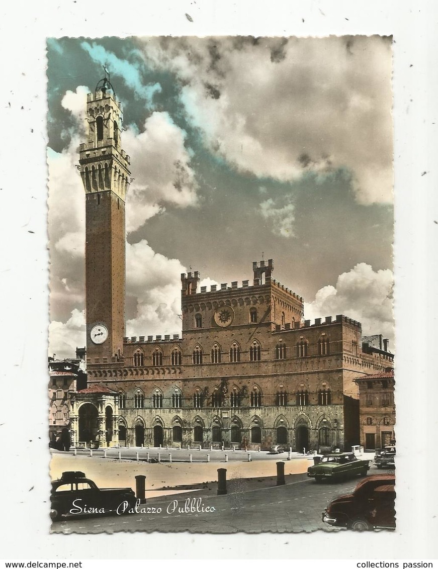 JC , Cp , ITALIE ,SIENA , Palais Public ,public Palace ,vierge , Automobile - Siena