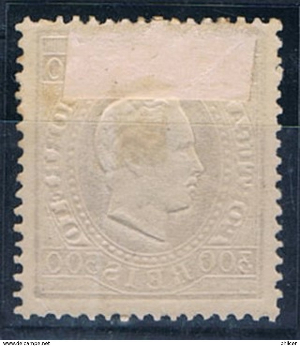 Portugal, 1870/6, # 47a Dent. 13 1/2, Tipo I, MH - Ongebruikt