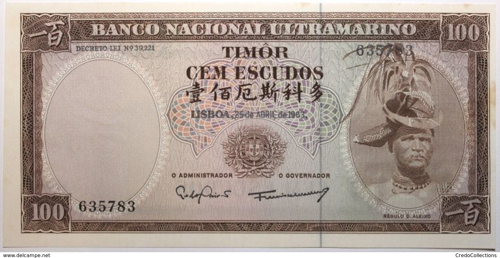 Timor - 100 Escudos - 1963 - PICK 28a.6 - NEUF - Timor