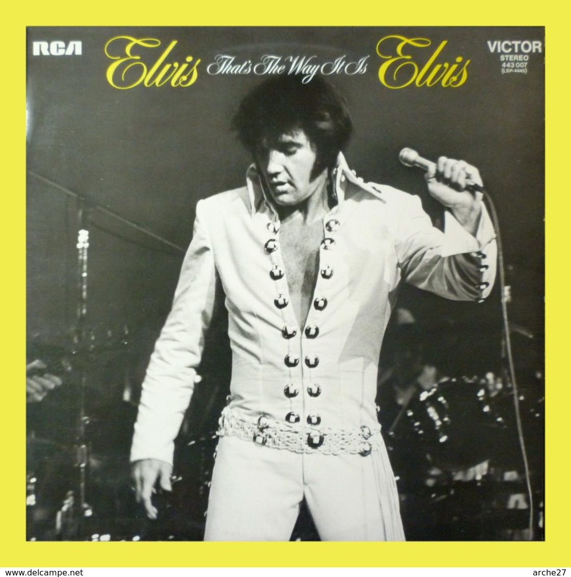 ELVIS PRESLEY - LP - 33T - Disque Vinyle - Thats The Wayit Is - 443007 - Rock