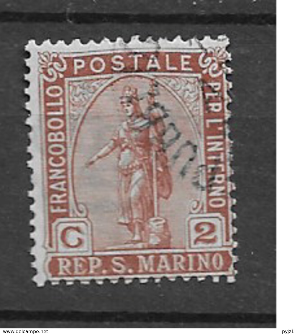 1899 USED San Marino Mi 32 - Oblitérés