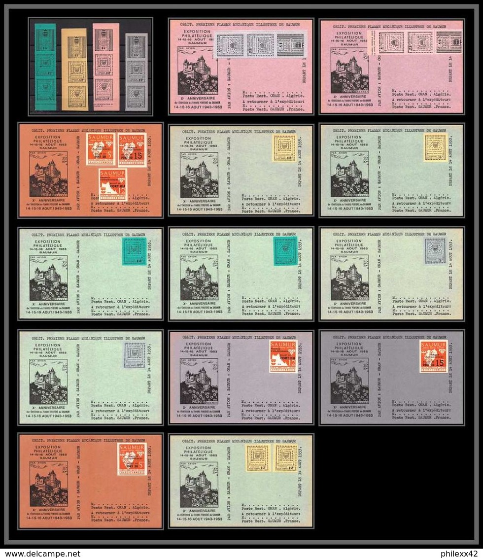 Depart 1 Euro - Collection De Timbres De Grève - Saumur 1953 Bel Ensemble Cote +/- 1000 Euros - France - Other & Unclassified