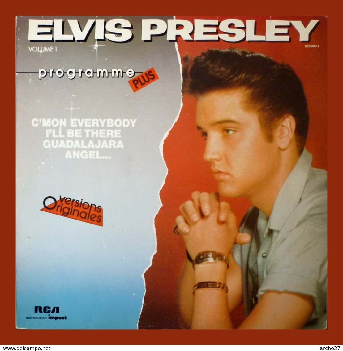 ELVIS PRESLEY - LP - 33T - Disque Vinyle - C'mon Everybody - Programme Plus - 824086 - Rock