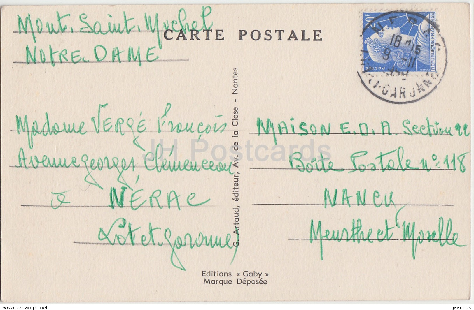 Blaye - Le Quai Et La Gare - 49 - 1958 - Old Postcard - France - Used - Blaye