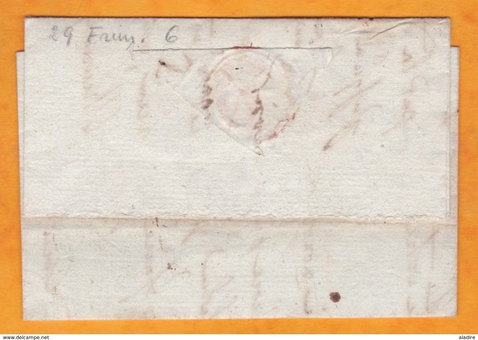 1797 - An VI - Marque Postale 67 Strasbourg (4 X 40 Mm) Sur LAC Vers Colmar, Haut Rhin - 1701-1800: Precursors XVIII