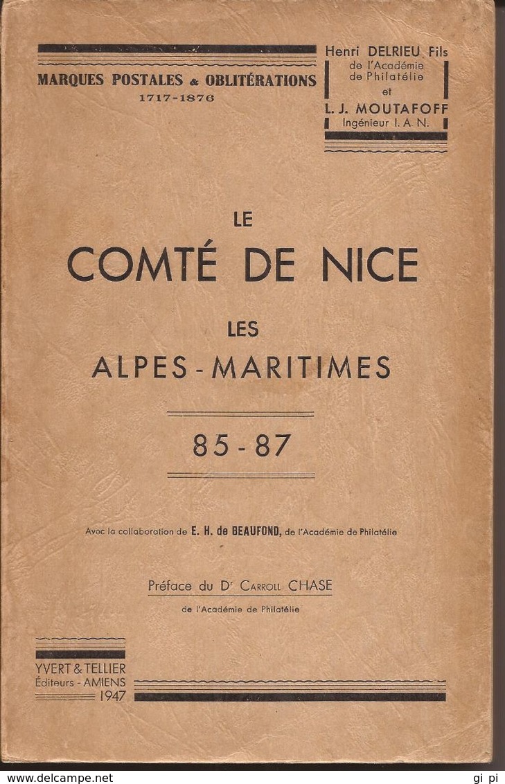 L108  - DELRIEU  - LE COMTE DE NICE LES ALPES MARITIMES - Matasellos