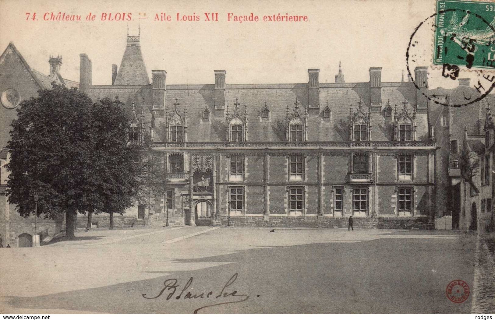 Dep 41 , Cpa BLOIS , 74 , Chateau , Aile Louis XII , Façade Extérieure  (22480 - Blois