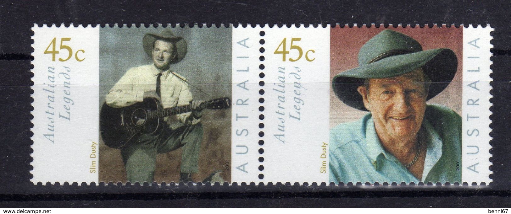 AUSTRALIE Australia 2001 Slim Dusty Yv 1911/1912 MNH ** - Mint Stamps