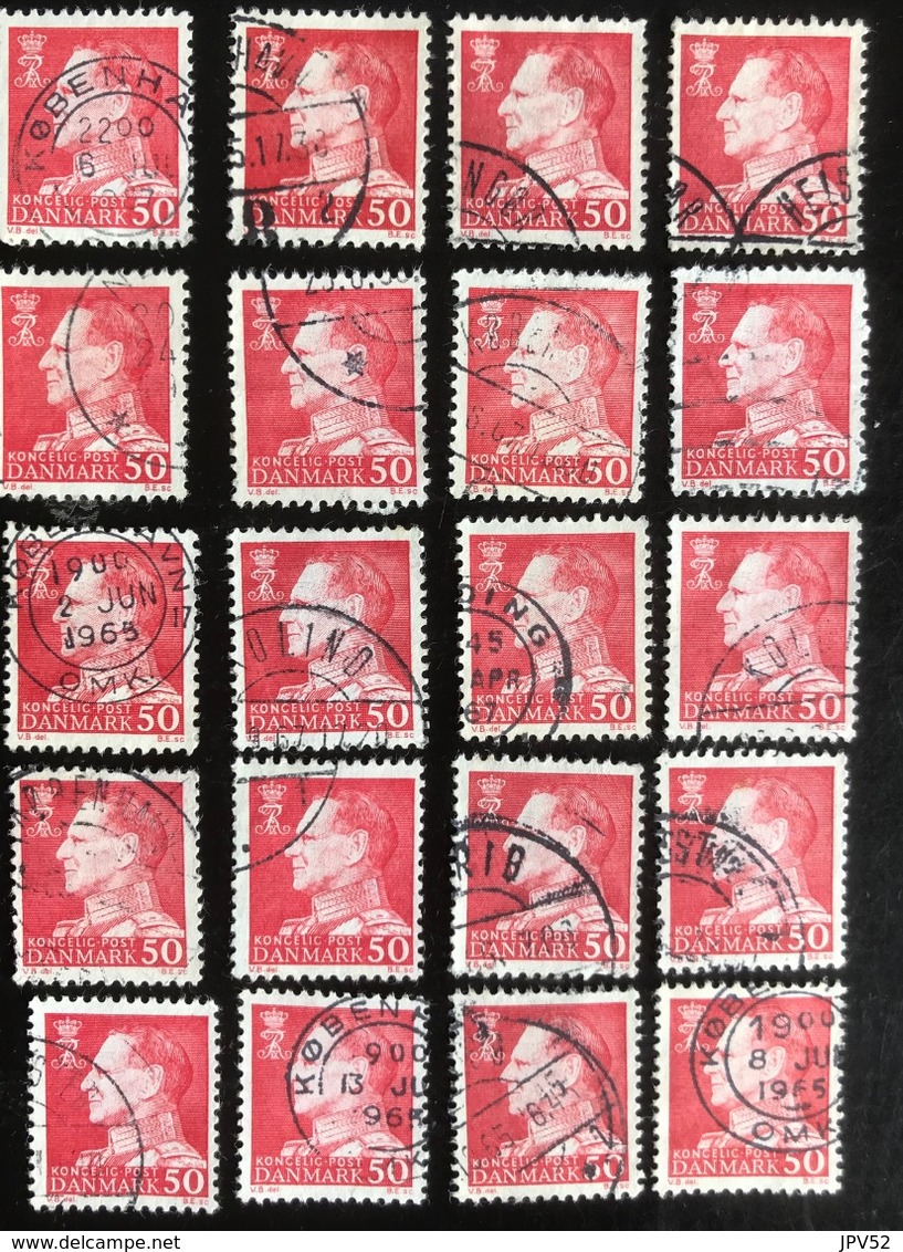 Danmark - Denmark - Denemarken - D2/6 - (°)used - 1965 - Koning Frederik IX (50) - Verzamelingen