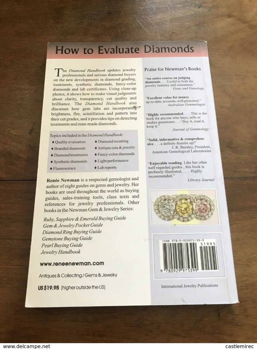 Newman Gem And Jewelry Ser.: Diamond Handbook : A Practical Guide To Diamond 2nd Edition, Perfect Q - Andere & Zonder Classificatie