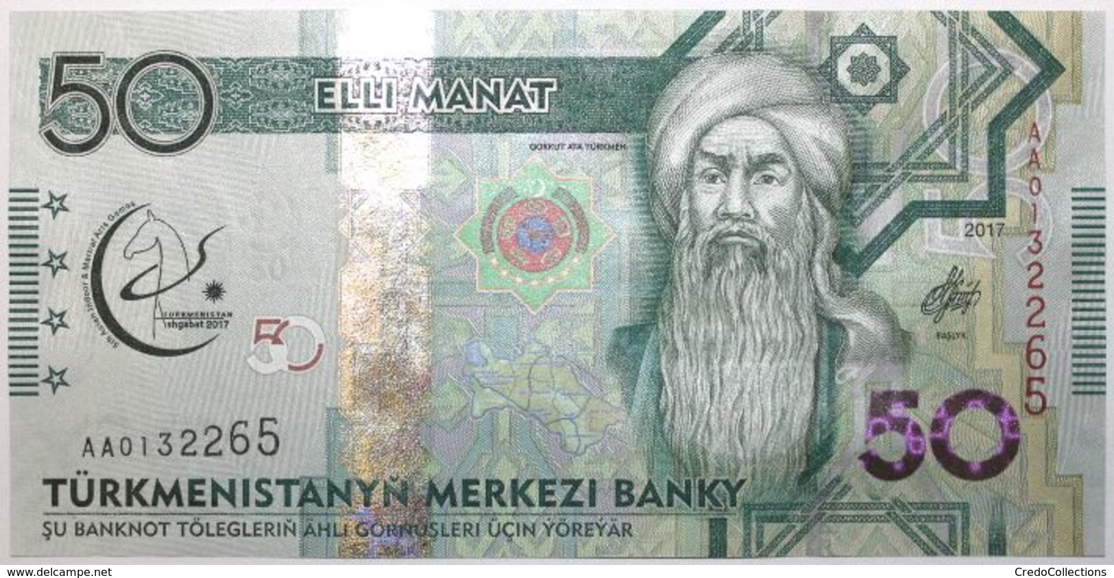 Turkménistan - 50 Manat - 2017 - PICK 39a - NEUF - Turkmenistan