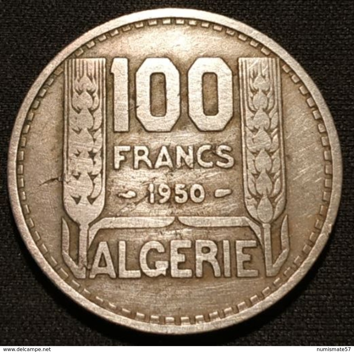 ALGERIE - ALGERIA - 100 FRANCS 1950 - KM 93 - TURIN - REPUBLIQUE FRANÇAISE - Argelia