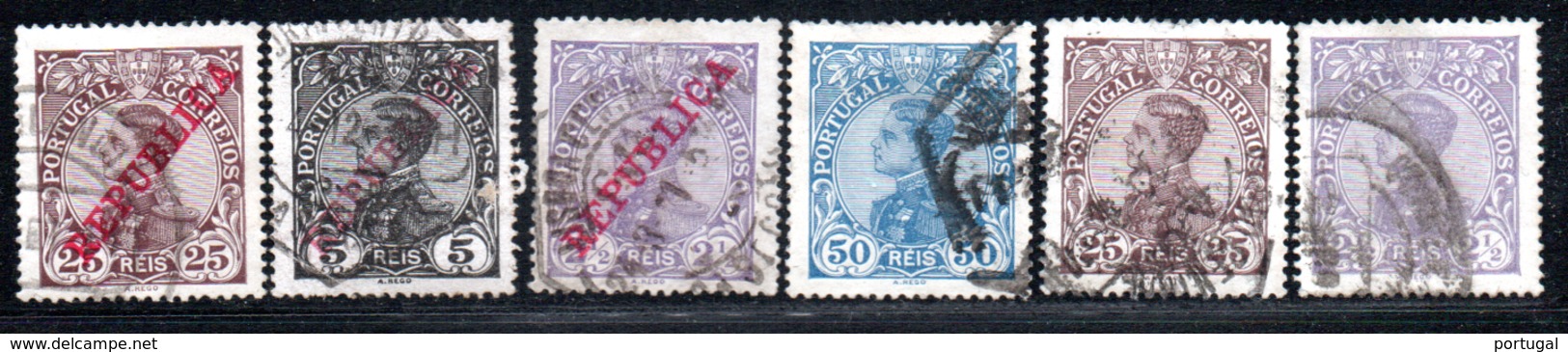 N° 154,9,60,8,9,73 - 1910 - Used Stamps