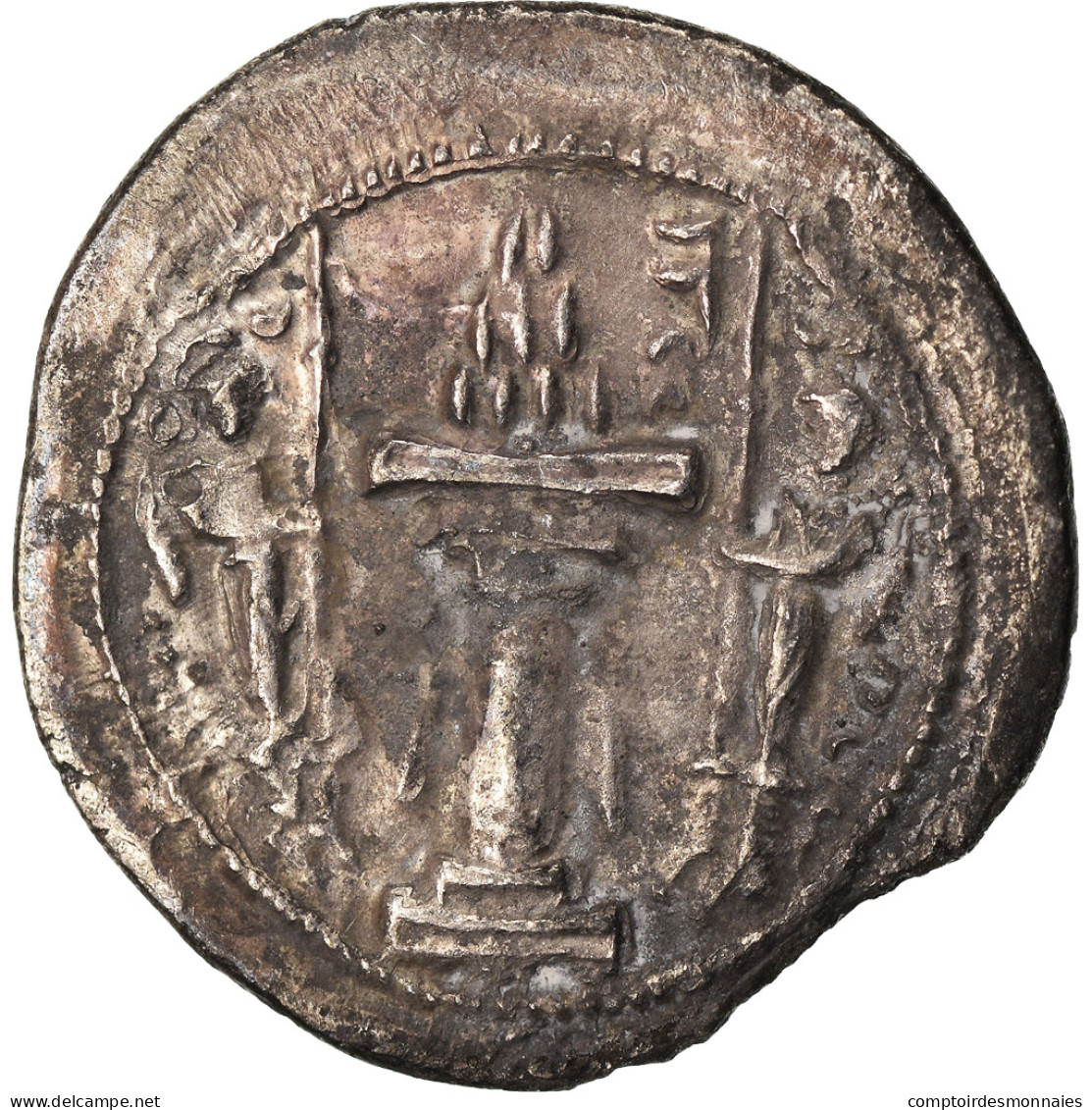 Monnaie, Royaume Sassanide, Yazdgard I, Drachme, AS (Aspahan), TTB, Argent - Oriental