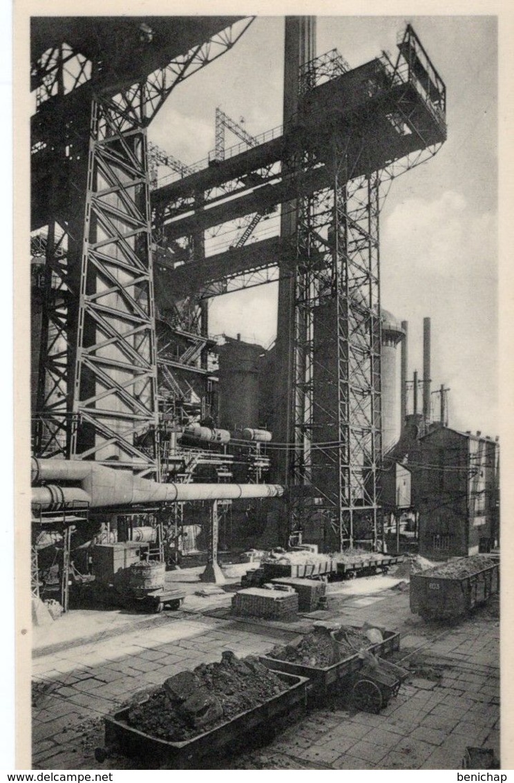 CPA NELS - USINES METALLURGIQUES DU HAINAUT - COUILLET - COUR DE CHARGEMENT DES HAUTS FOURNEAUX. - Charleroi