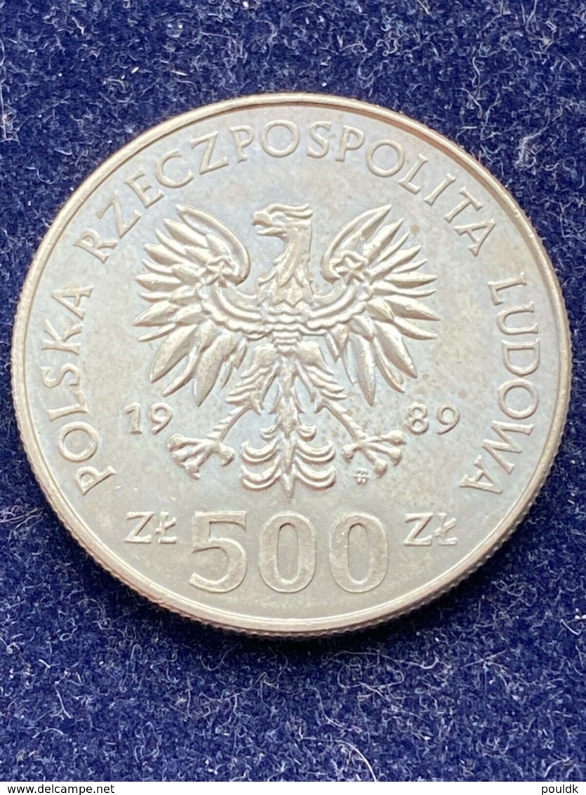 Poland 1989 500 Zl 50 Years Since War On Polish Soil - Coin From Circulation    (NB**LAR9-123) - Poland